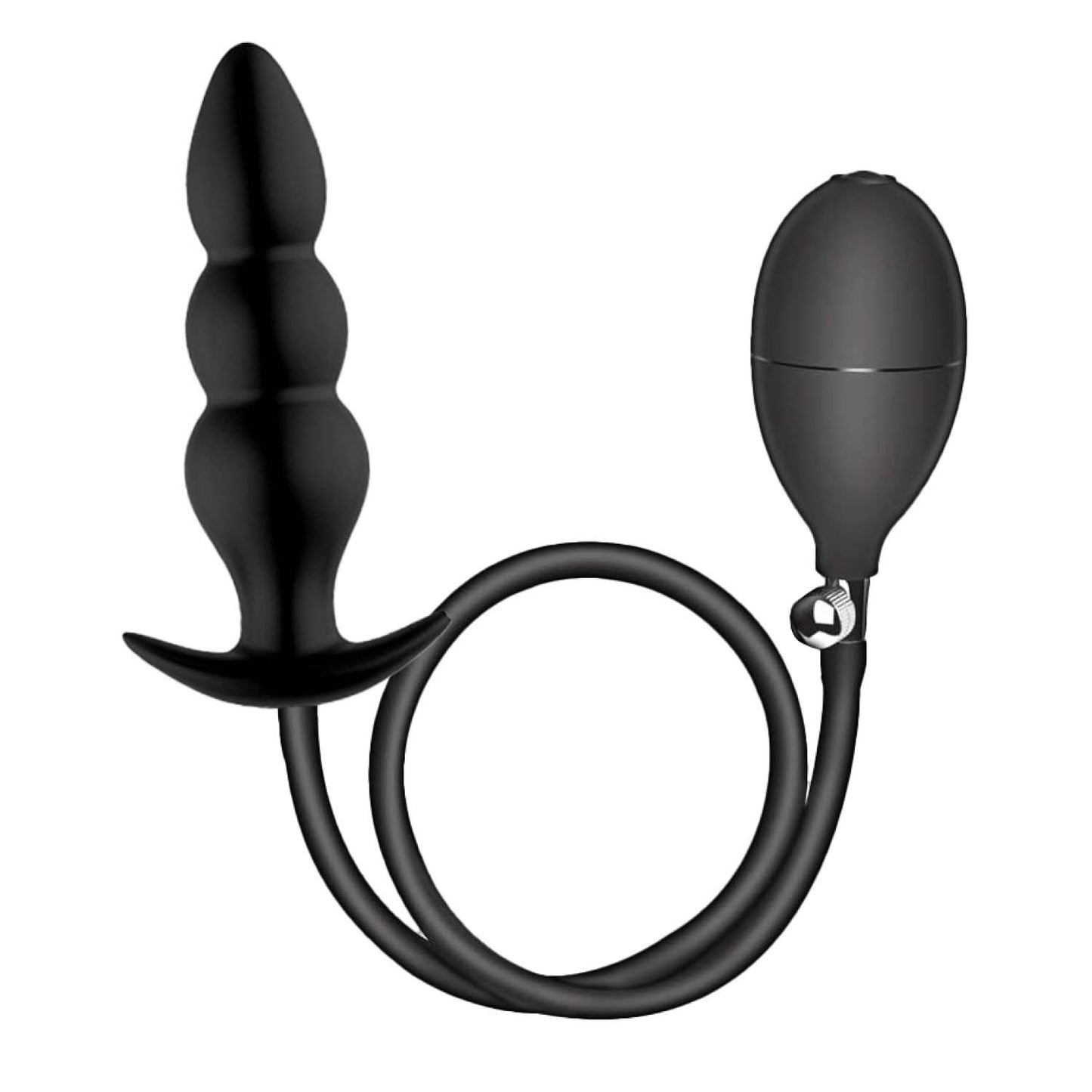 inflatable anal plug - black