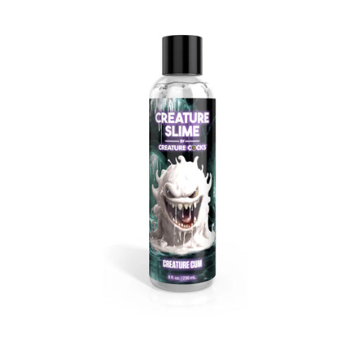 creature slime unscented creature cum bottle against white background