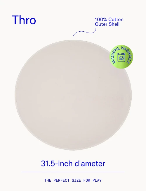 Thro circular blanket with dimensions