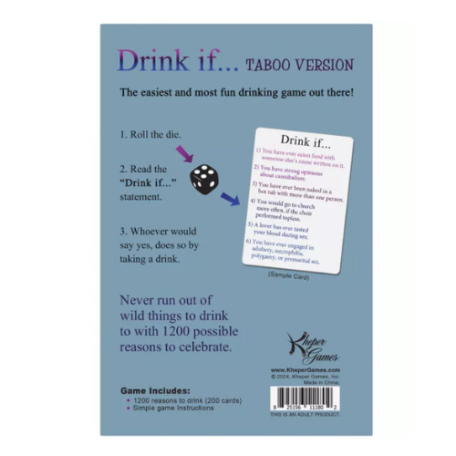 Kheper Games - Drink If… Taboo Version Party Game