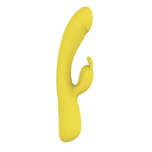 Blaze Heat Up Bunny Vibrator yellow vibrator side view