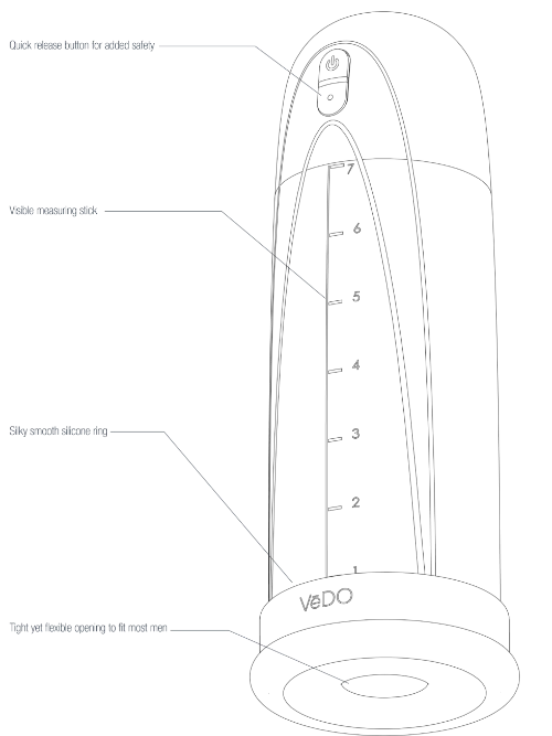 line drawing diagram of vacuum pump