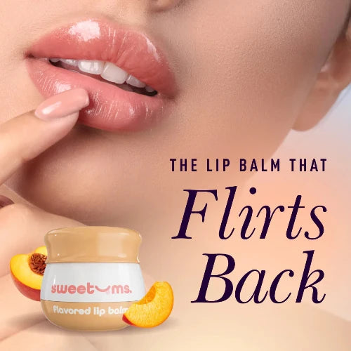 glossy lips next to lip balm