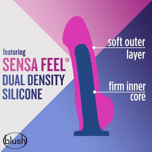 Suko Dildo diagram showing firm inner core and soft outer layer