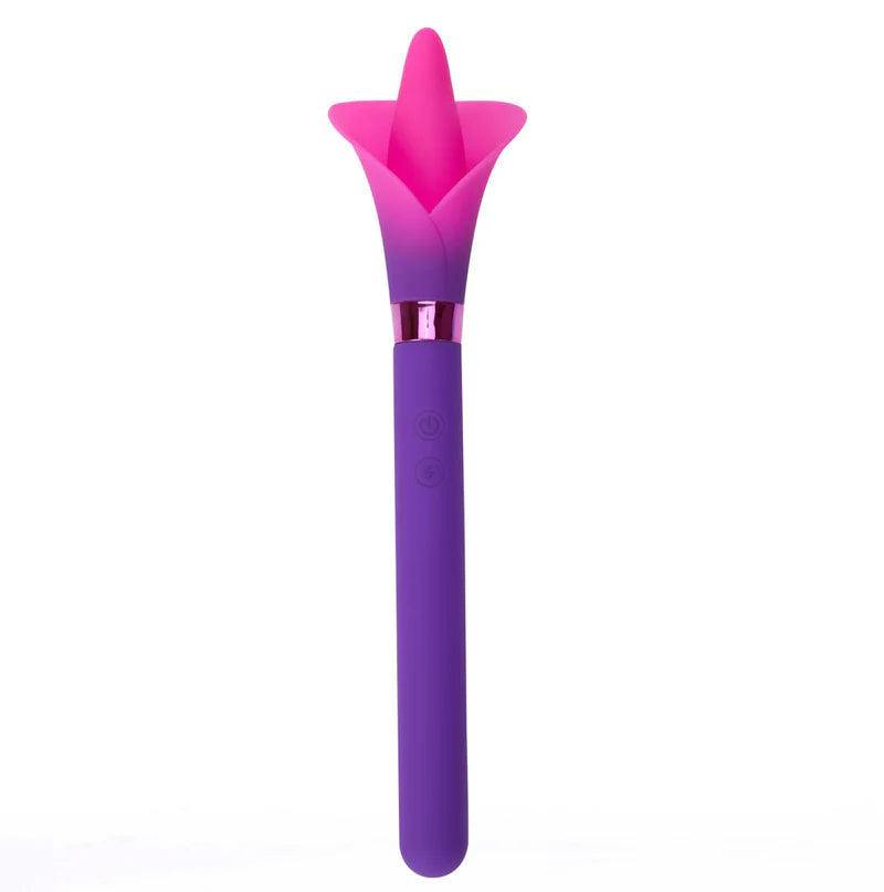 VALA flower vibrator - purple toy with pink petals