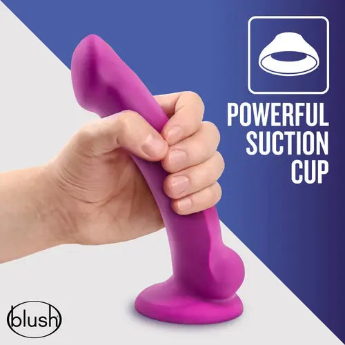 avant blush dildo - hand gripping pink dildo