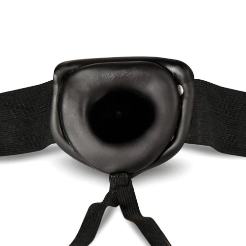 close up of hollow strap on opening