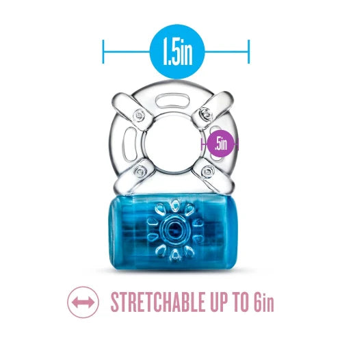 blue cock ring with dimensions