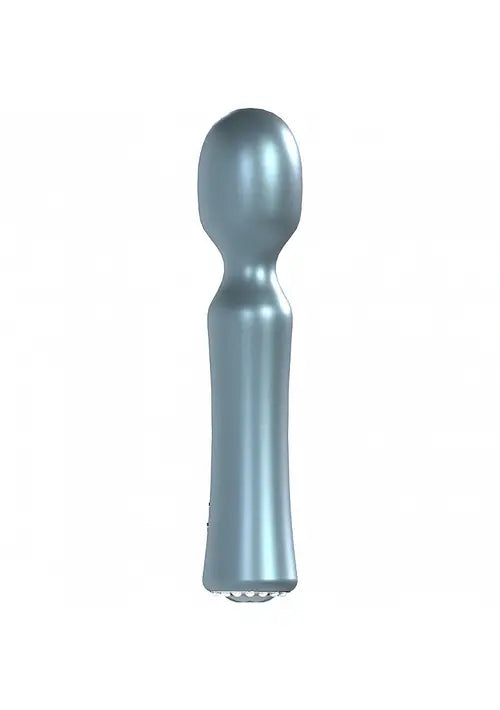 light blue vibrator against white background