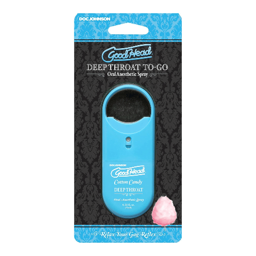 cotton candy throat spray in package
