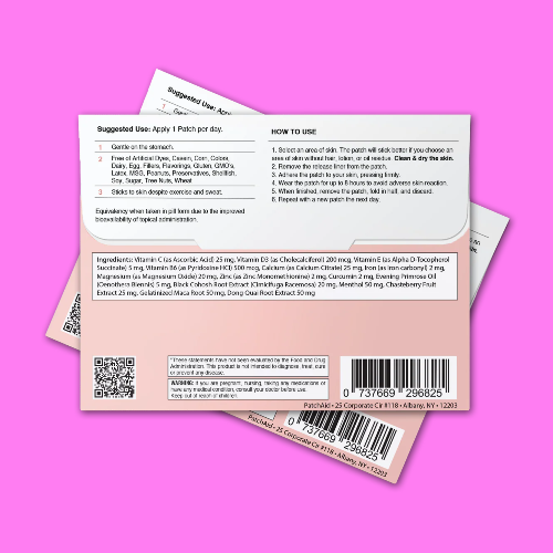 easy cycle patch by patch aid back of package