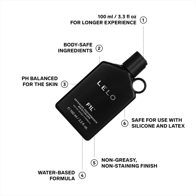 F1L advanced performance moisturizer - black bottle with product details