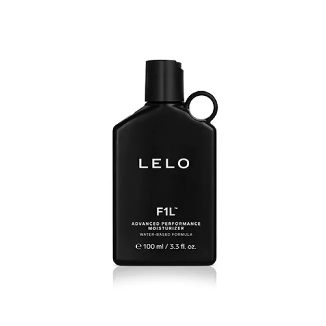 F1L advanced performance moisturizer - black bottle against white background