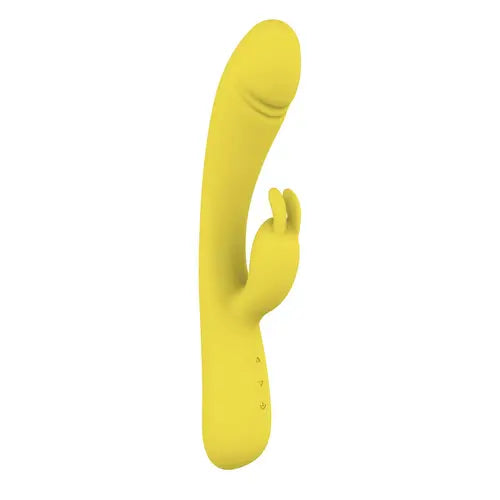 Blaze Heat Up Bunny Vibrator yellow vibrator side view