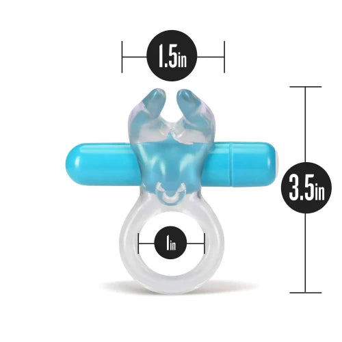 blue cock ring with dimensions