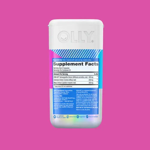 olly lovin libido capsules - back