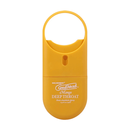 mango throat spray against white background