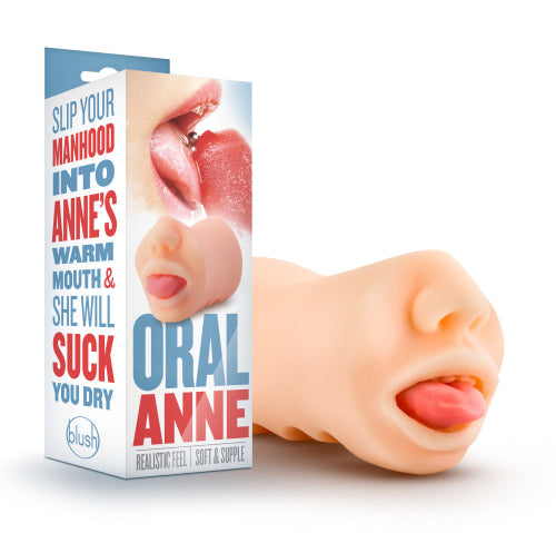 oral anne stroker toy - box on left with toy on right