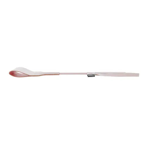 Peach riding crop from the side