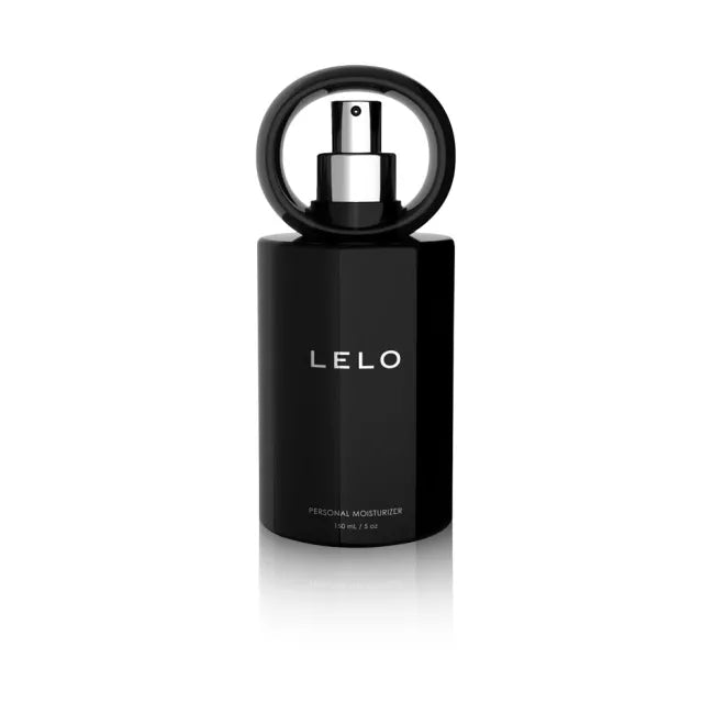 LELO personal moisturizer - black spray bottle against white background