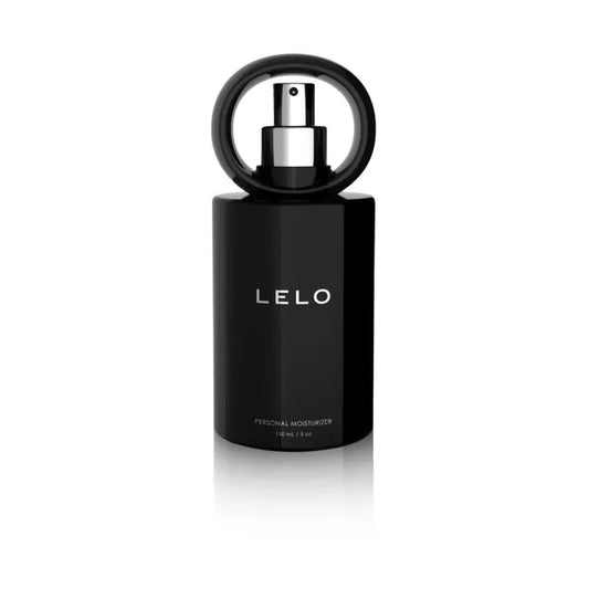 LELO personal moisturizer - black spray bottle against white background
