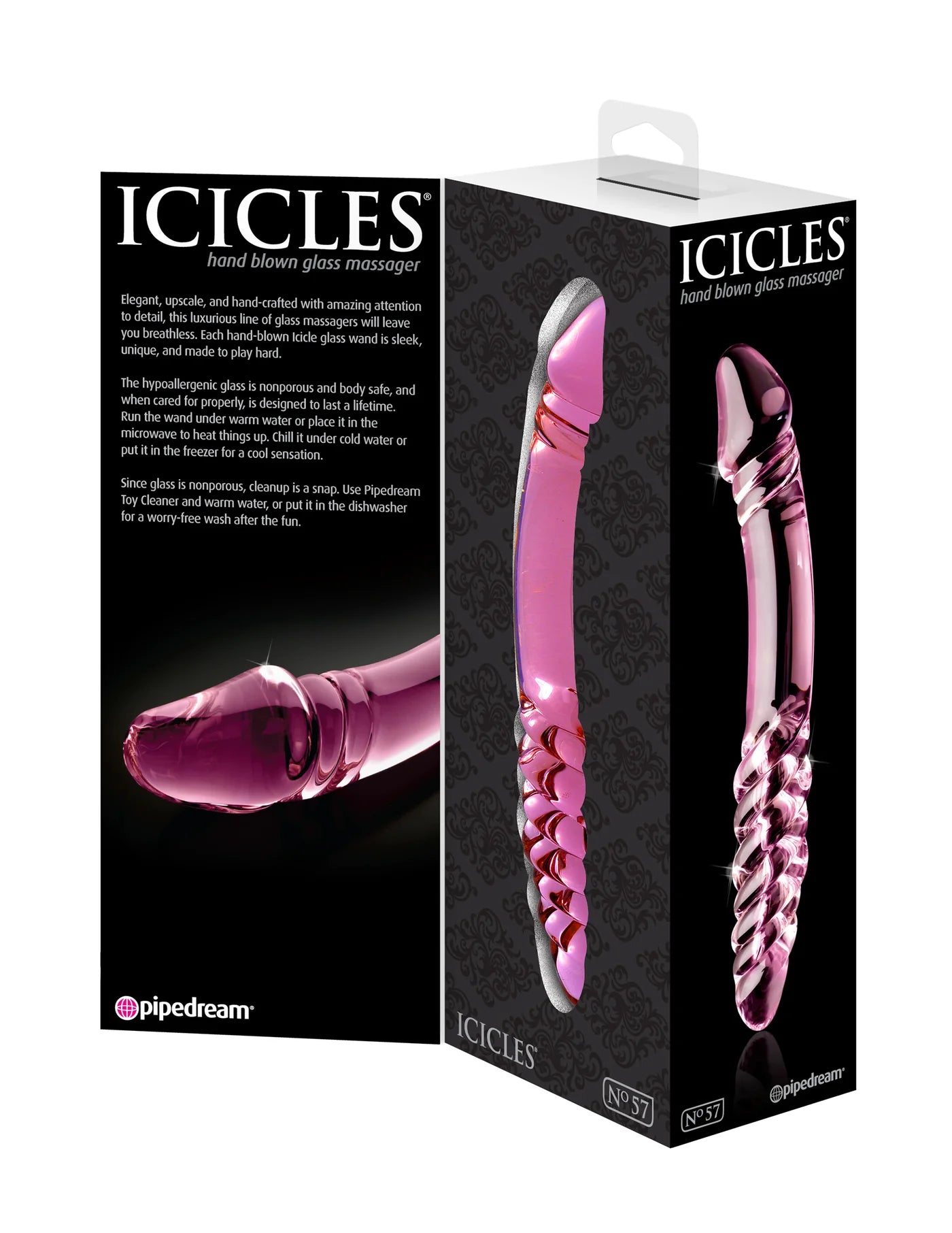 Pipedream - Icicles No.57 Double-sided Glass Massager