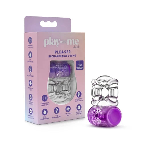 blush pleaser purple vibrating ring A