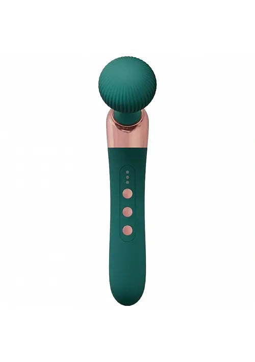 Forest Green Serenity Vibrator against white background - front view