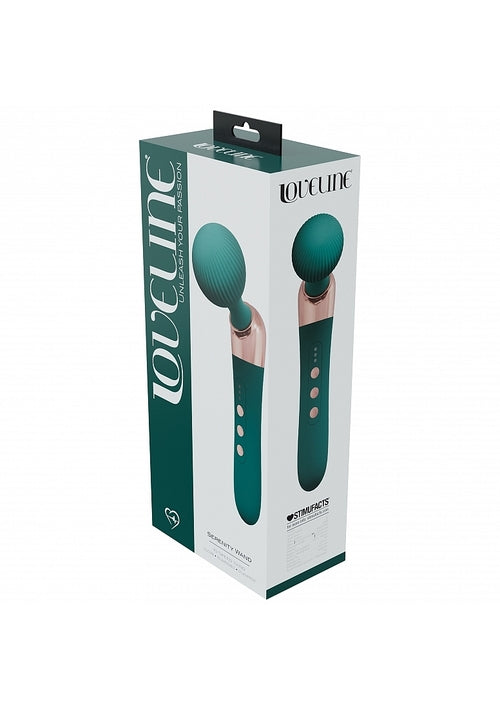 Forest Green Serenity Vibrator in green and white package
