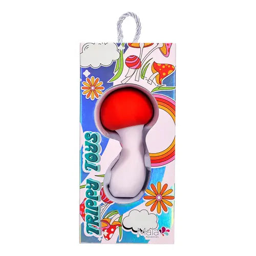 Shroomie Mushroom Vibrator in psychedelic packaging