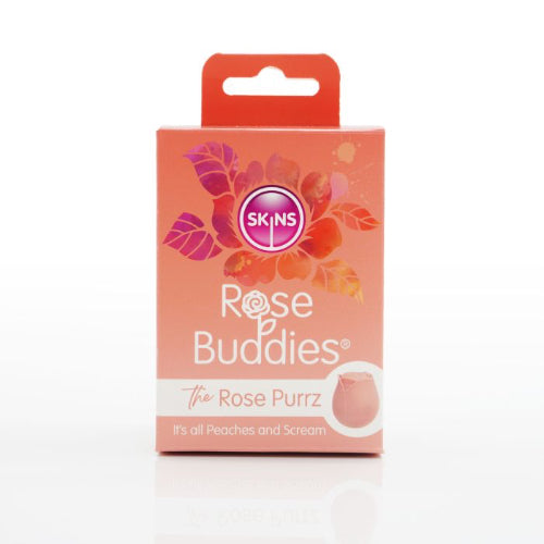 peach rose purrz package against white background