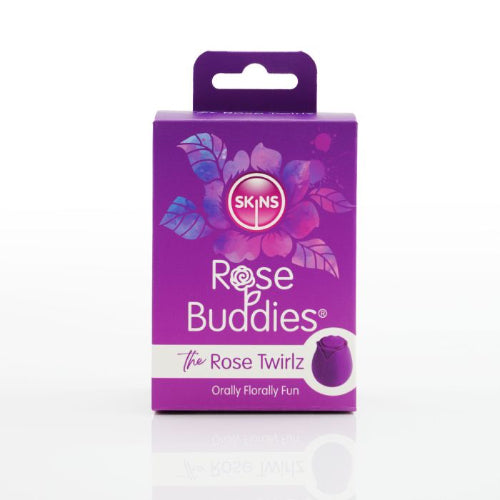purple package against white background
