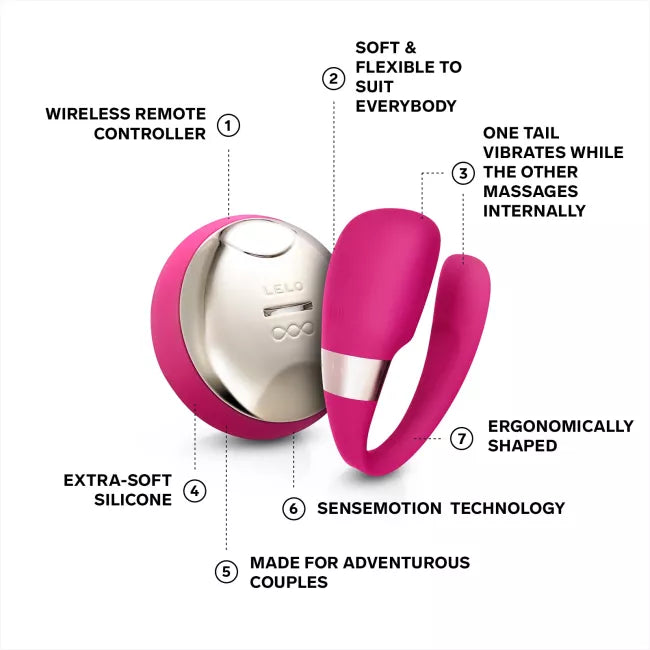 TIANI 3 cerise toy with remote control next to product details
