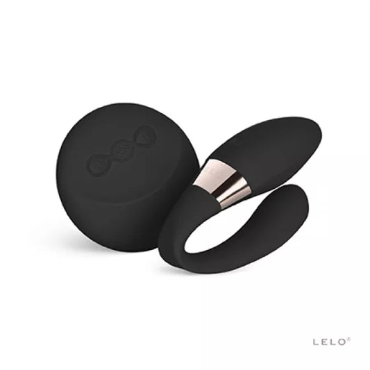 TIANI DUO couples massager in black against white background