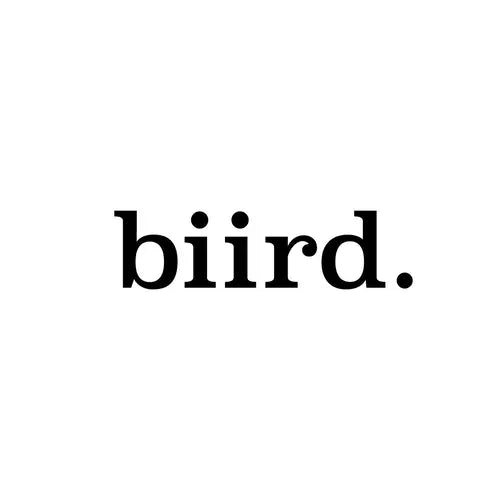biird logo - black text on white background