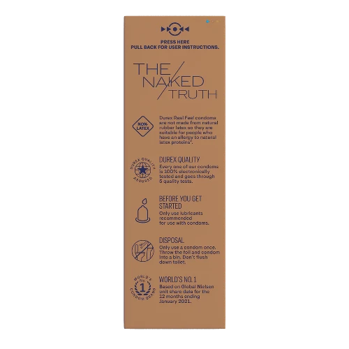 durex real feel the naked truth material with product details
