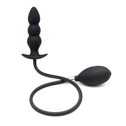 black anal plug - white background