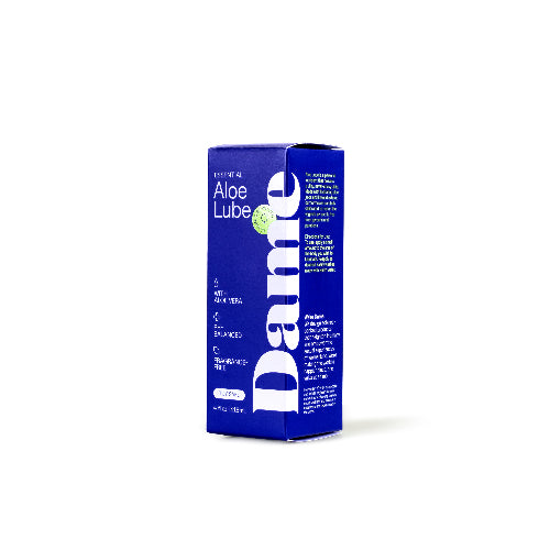 dame aloe lube blue box