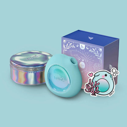 Mint clitoral suction lumii toy with mirror travel case and purple box 