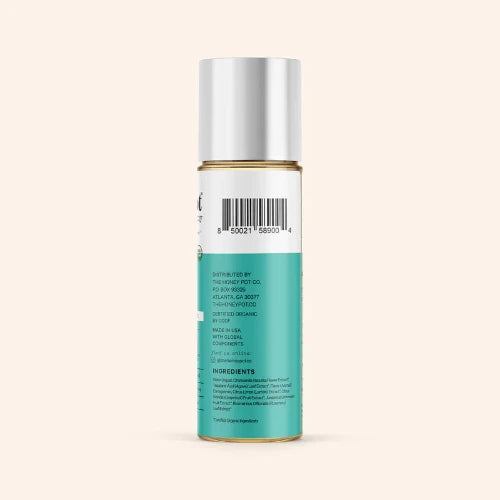 honey pot organic agave lubricant bottle - back - against white background