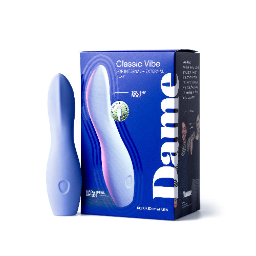 dame periwinkle dip vibrator with box