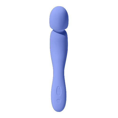 com wand vibrator in periwinkle against white background