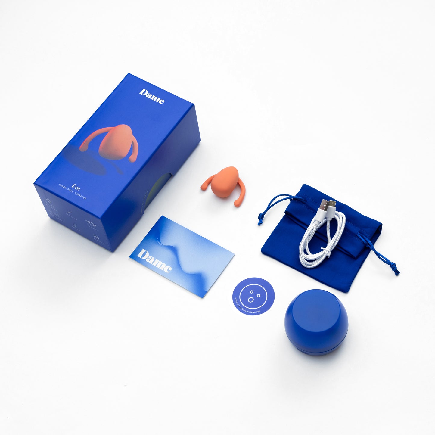 Dame - Eva Wearable Vibrator - Papaya