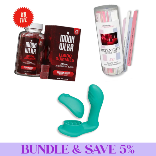 Date night bundle with three items and purple banner at bottom that says bundle and save five percent