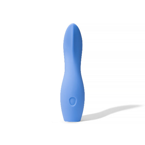 dame dip vibrator in periwinkle front view against white background