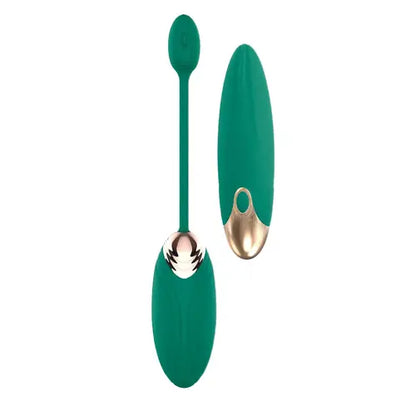 Blaze Dual Massager Kit - two green vibrators, one with removal string