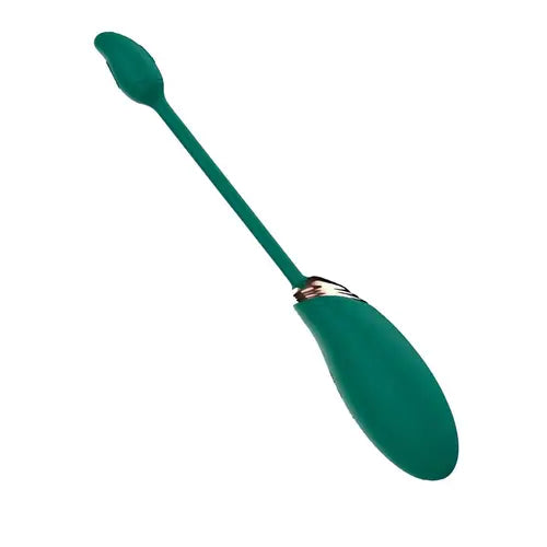one green vibrator with removal string - Blaze Dual Massager