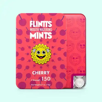 Flintts Mouthwatering Mints - cherry in red package
