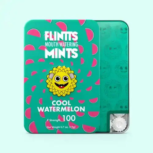 Flintts Mouthwatering Mints - cool watermelon in teal package