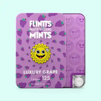 Flintts Mouthwatering Mints - luxury grape in purple package